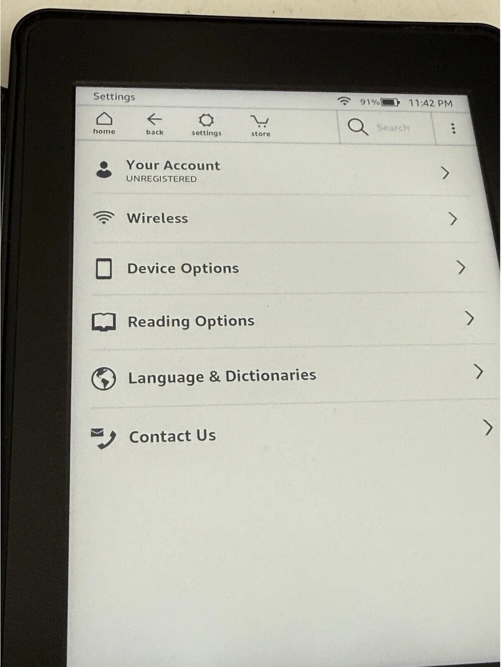 Amazon Kindle Paperwhite 4GB Wi-Fi E-Reader Tablet With Case , Works , Bundle